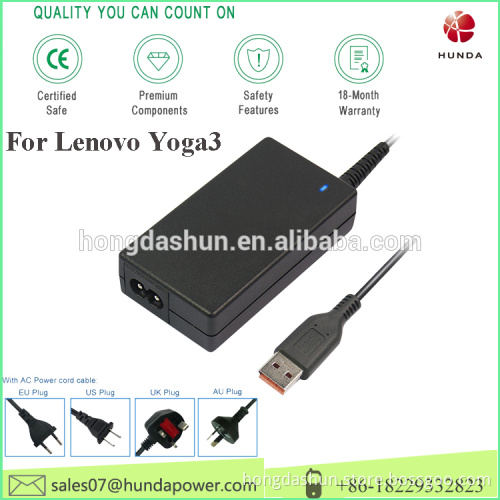 ABS Material Replacement 40W home desktop ac adapter power for Lenovo Yoga3 Pro